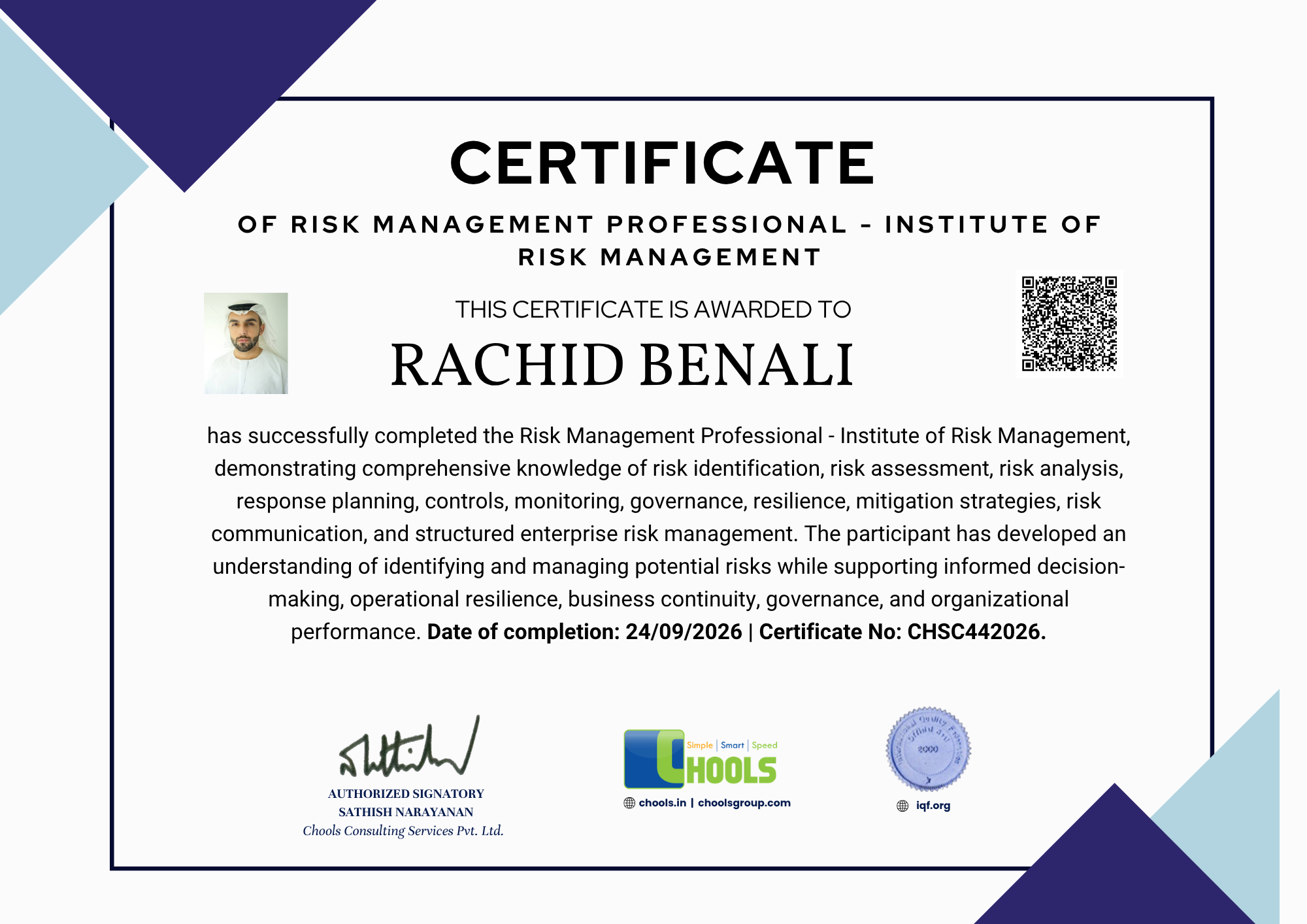 Emerging Business Program Certificate